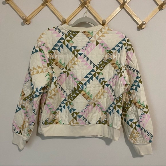 Universal Thread Quilted Pullover Crewneck size Small - Picture 5 of 6